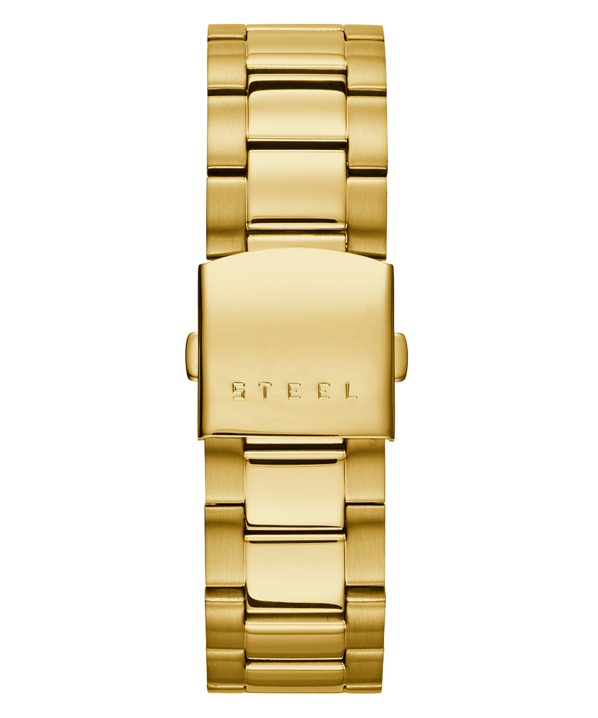 Guess Atlas Chronograph Gold Dial Gold Steel Strap Watch For Men - W0668G4 Buy Now By Guess
