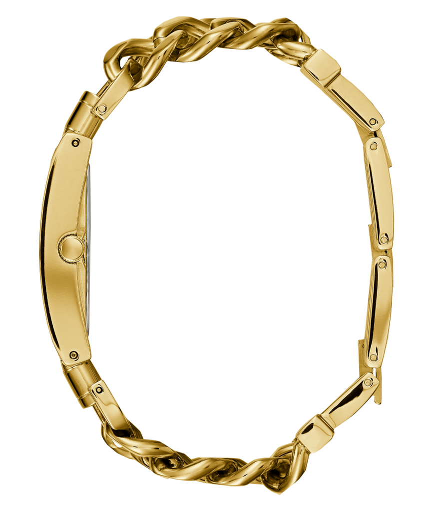 Guess Trend Multi Chain Black Dial Gold Steel Strap Watch for Women - U1117L5 Buy Now By Guess