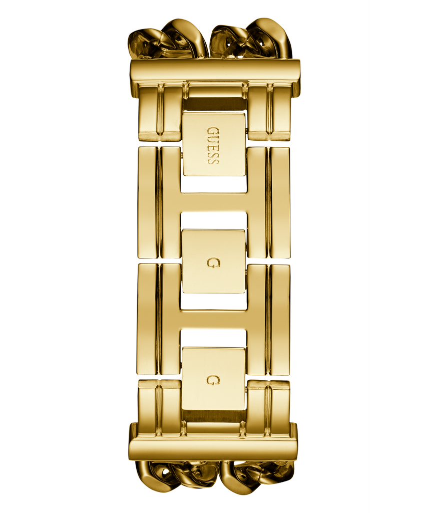 Guess Trend Multi Chain Black Dial Gold Steel Strap Watch for Women - U1117L5 Buy Now By Guess