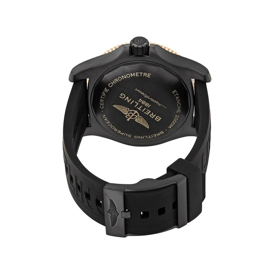 Breitling Superocean Automatic 46mm Black Dial Black Rubber Strap Watch for Men - U17368221B1S1 Buy Now By Breitling