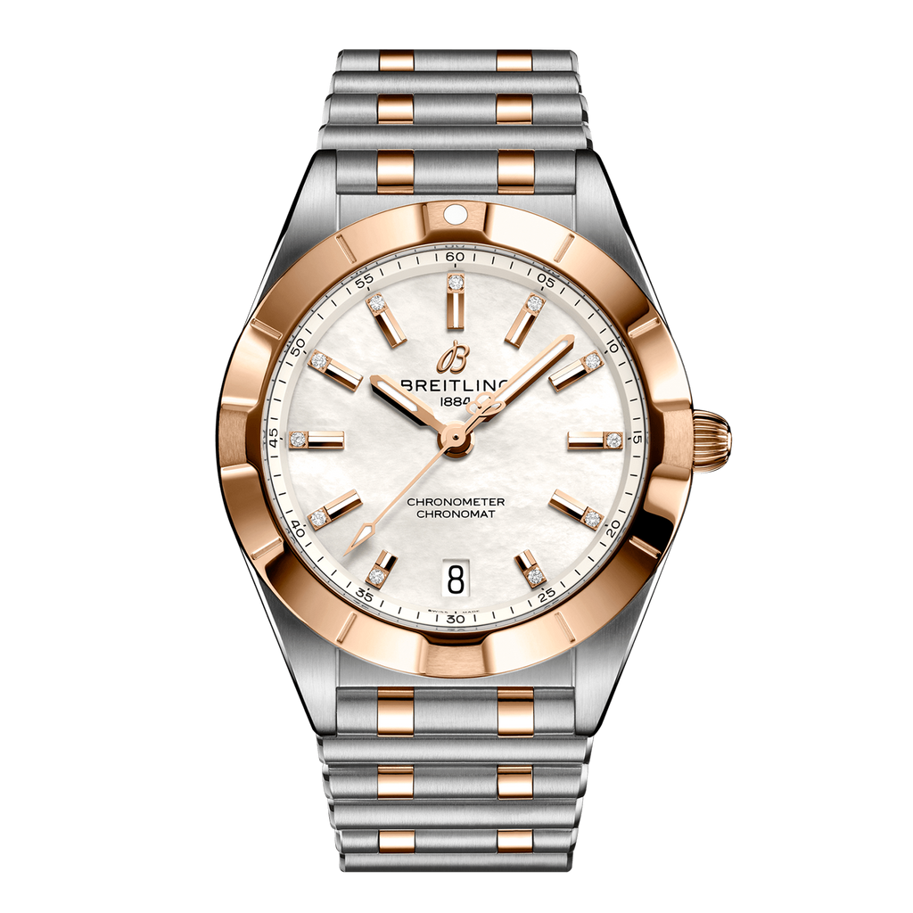 Breitling Chronomat B02 18K Red Gold White Dial Two Tone Steel Strap Watch for Men - U77310101A2U1 Buy Now By Breitling