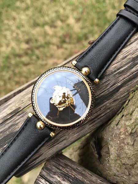 Versace Palazzo Empire Black Dial Black Leather Strap Watch for Women - VCO020017 Buy Now By Versace