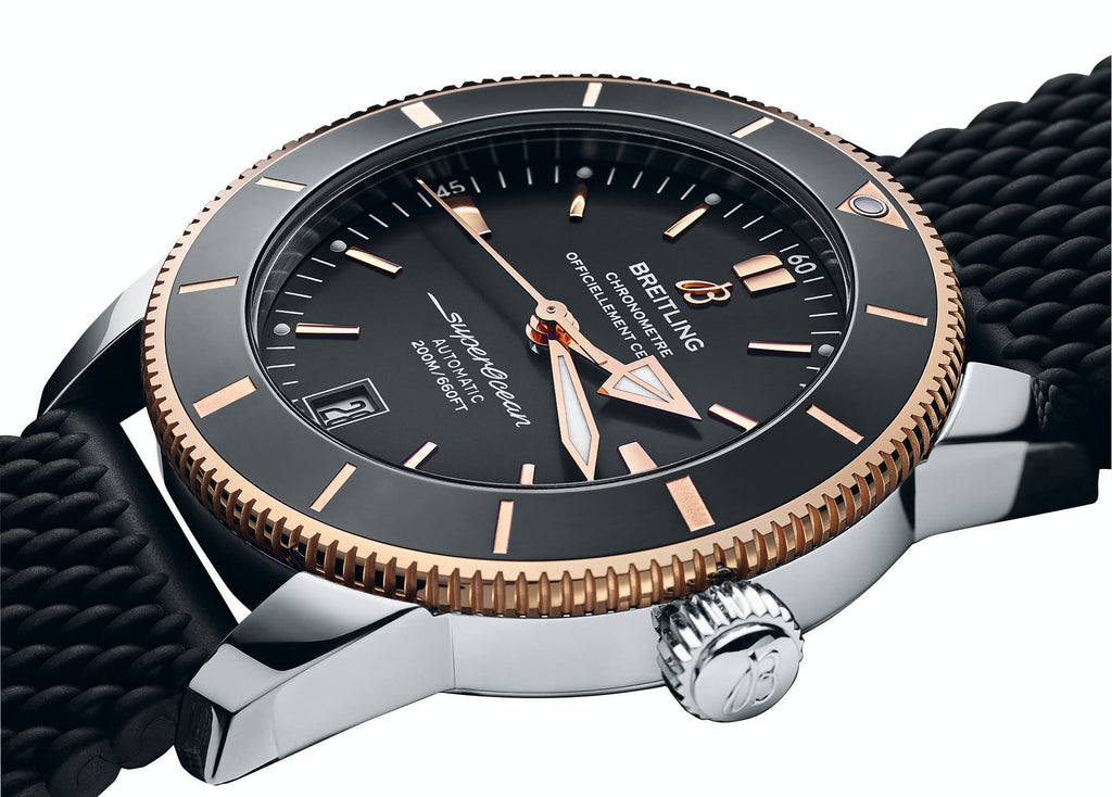 Breitling Superocean Heritage II B20 42mm Black Dial Black Mesh Bracelet Mens Watch - UB2010121B1S1 Buy Now By Breitling