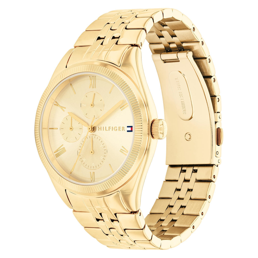 Tommy Hilfiger Monica Quartz Gold Dial Gold Steel Strap Watch For Women - 1782592 Buy Now By Tommy Hilfiger
