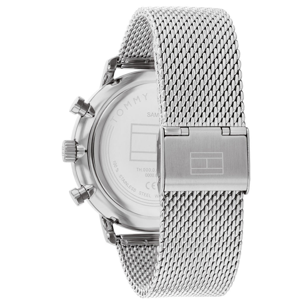 Tommy Hilfiger Legend Chronograph Green Dial Silver Mesh Bracelet Watch For Men - 1710567 Buy Now By Tommy Hilfiger