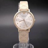 Emporio Armani Kappa Quartz Silver Dial Beige Leather Strap Watch For Women - AR11042 Buy Now By Emporio Armani
