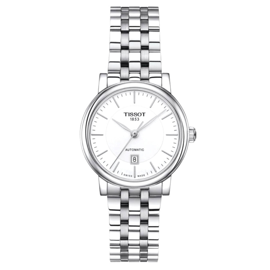 Tissot T Classic Carson Premium Silver Dial Silver Steel Strap Watch for Women - T122.207.11.031.00 Buy Now By Tissot