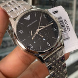 Emporio Armani Beta Chronograph Black Dial Steel Strap Watch For Men - AR1863 Buy Now By Emporio Armani