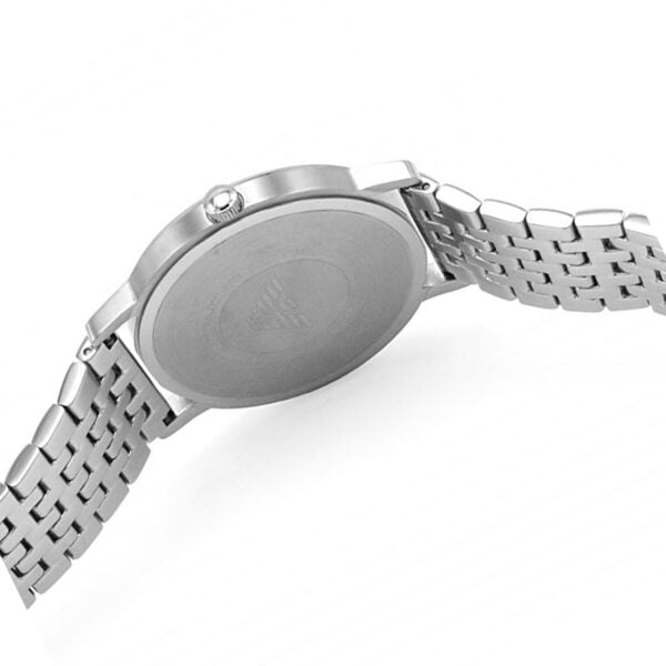 Emporio Armani Kappa Black Dial Silver Steel Strap Watch For Men - AR11152 Buy Now By Emporio Armani