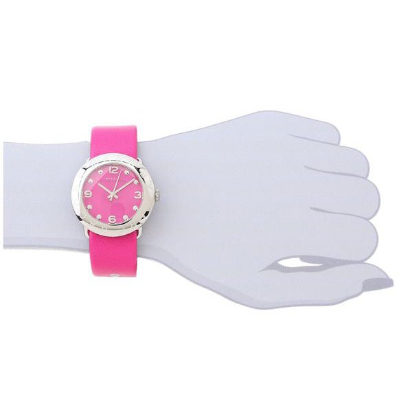 Marc Jacobs Amy Pop Pink Dial Pink Leather Strap Watch for Women - MBM1286 Buy Now By Marc Jacobs