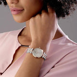 Emporio Armani Gianni T Bar Grey Dial Two Tone Steel Strap Watch For Women - AR1840 Buy Now By Emporio Armani