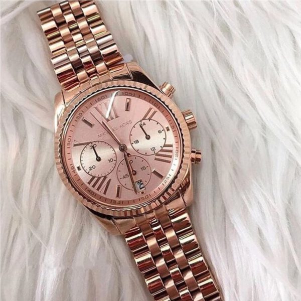 Michael Kors Lexington Rose Gold Dial Rose Gold Steel Strap Watch for Women - MK5569 Buy Now By Michael Kors