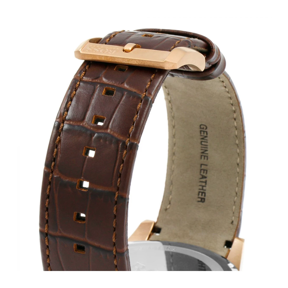 Hugo Boss Rafale Chronograph Brown Dial Brown Leather Strap Watch For Men - 1513392 Buy Now By Hugo Boss