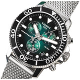 Tissot Seastar 1000 Chronograph Green Dial Silver Mesh Bracelet Watch For Men - T120.417.11.091.00 Buy Now By Tissot
