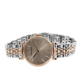 Emporio Armani Gianni T Bar Grey Dial Two Tone Steel Strap Watch For Women - AR1840 Buy Now By Emporio Armani