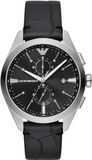 Emporio Armani Claudio Chronograph Black Dial Black Leather Strap Watch For Men - AR11542 Buy Now By Emporio Armani
