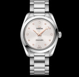 Omega Seamaster Aqua Terra Quartz Diamond Silver Dial Silver Steel Strap Watch for Women - 220.10.28.60.54.001 Buy Now By Omega