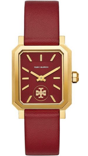 Tory Burch Robinson Quartz Red Dial Red Leather Strap Watch for Women - TBW1505 Buy Now By Tory Burch