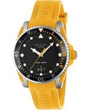 Gucci Dive Black Dial Yellow Rubber Strap Watch For Men - YA136319 Buy Now By Gucci