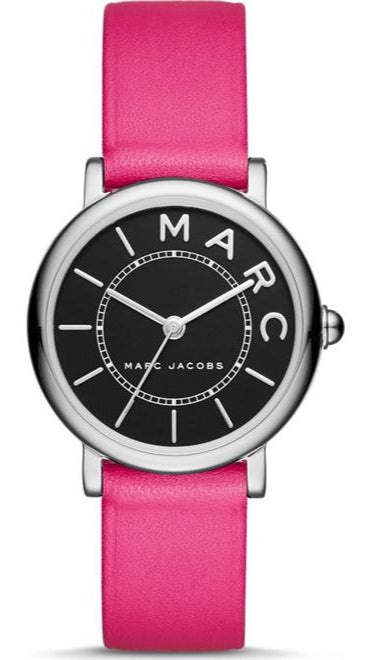 Marc Jacobs Roxy Black Dial Pink Leather Strap Watch for Women - MJ1535 Buy Now By Marc Jacobs