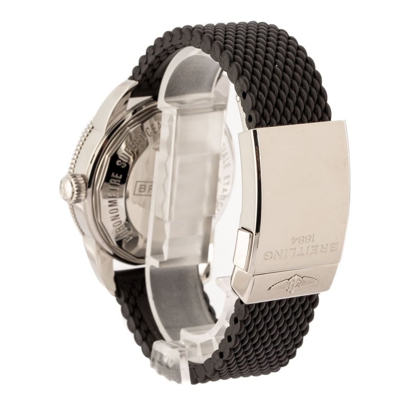 Breitling Superocean Heritage B20 Automatic 42 Green Dial Black Mesh Bracelet Watch for Women - AB2010121L1S1 Buy Now By Breitling