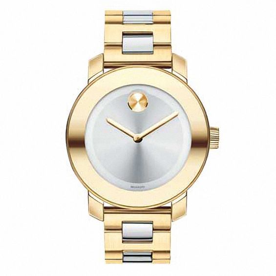 Movado Bold Silver Dial Two Tone Steel Strap Watch for Women - 3600129 Buy Now By Movado