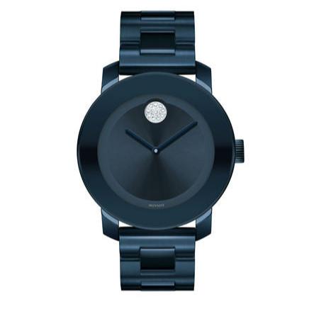 Movado Bold Blue Dial Blue Steel Strap Watch For Women - 3600388 Buy Now By Movado