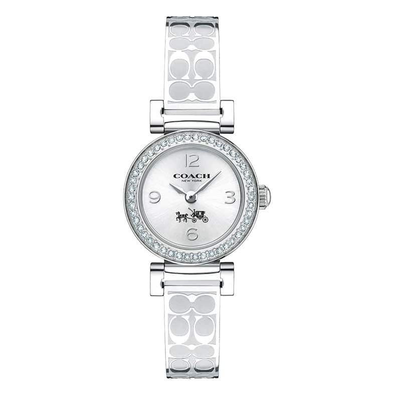 Coach Madison White Dial Silver Steel Strap Watch for Women - 14502201 Buy Now By Coach