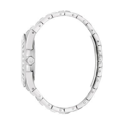 Bulova Phantom Baguette Crystal Blue Dial Silver Steel Strap Watch for Men - 96A254 Buy Now By Bulova