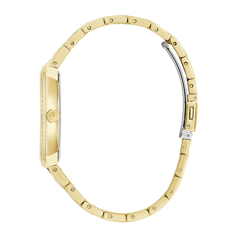 Bulova Crystal Collection Silver Dial Two Tone Steel Strap Watch for Men - 98K102 Buy Now By Bulova