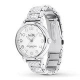 Coach Delancey White Dial Silver Steel Strap Watch for Women - 14502495 Buy Now By Coach