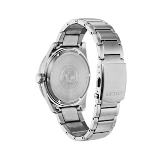 Citizen Eco Drive Vintage Green Dial Silver Steel Strap Watch For Men - AW1598-70X Buy Now By Citizen