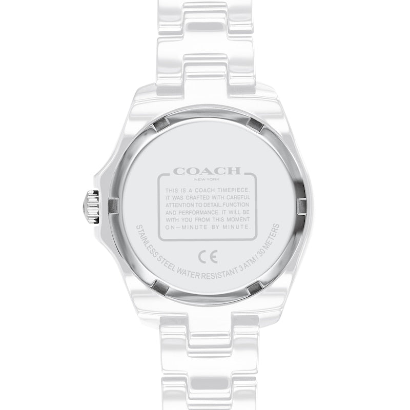 Coach Preston White Dial White Steel Strap Watch for Women - 14503462 Buy Now By Coach