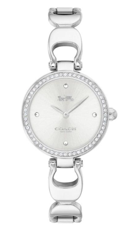 Coach Park Crystals Silver Dial Silver Steel Strap Watch for Women - 14503170 Buy Now By Coach