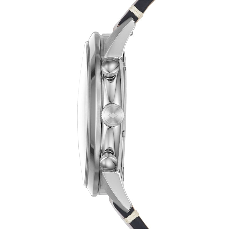 Fossil Townsman Chronograph Blue Dial Brown Leather Strap Watch for Men - FS5279 Buy Now By Fossil