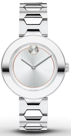 Movado Bold Silver Dial Silver Steel Strap Watch For Women - 3600381 Buy Now By Movado