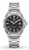 Tag Heuer Aquaracer Automatic Black Dial Silver Steel Strap Watch for Men - WAY2110.BA0928 Buy Now By Tag Heuer