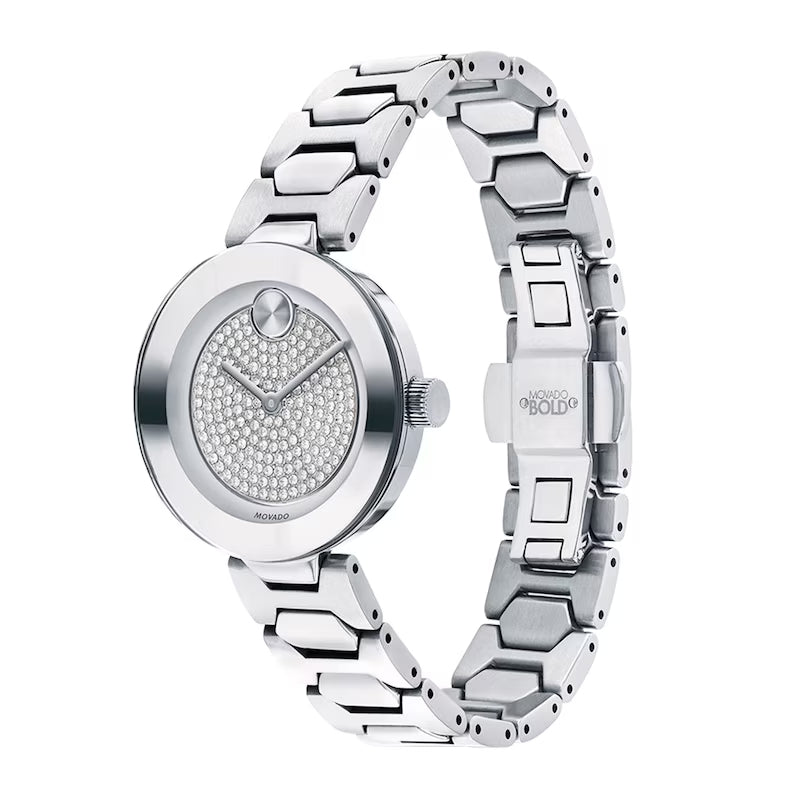 Movado Bold Silver Dial Silver Steel Strap Watch For Women - 3600567 Buy Now By Movado