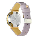 Versace V-Twist Quartz Purple Dial Purple Leather Strap Watch for Women - VELS00219 Buy Now By Versace