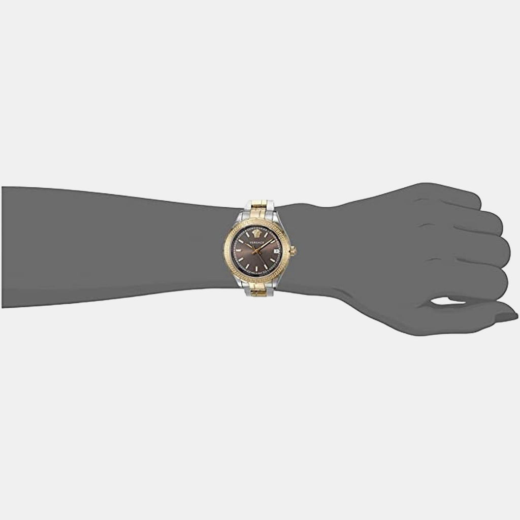 Versace Hellenyium Brown Dial Two Tone Steel Strap Watch for Women - V12040015 Buy Now By Versace