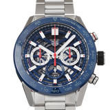 Tag Heuer Carrera Chronograph Blue Dial Silver Steel Strap Watch for Men - CBG2A11.BA0654 Buy Now By Tag Heuer