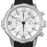 IWC Aquatimer Chronograph White Dial Black Rubber Strap Watch for Men - IW376801 Buy Now By IWC