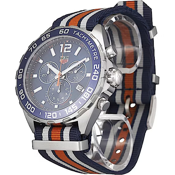 Tag Heuer Formula 1 Quartz Chronograph Blue Dial Two Tone NATO Strap Watch for Men - CAZ1010.FC8196 Buy Now By Tag Heuer