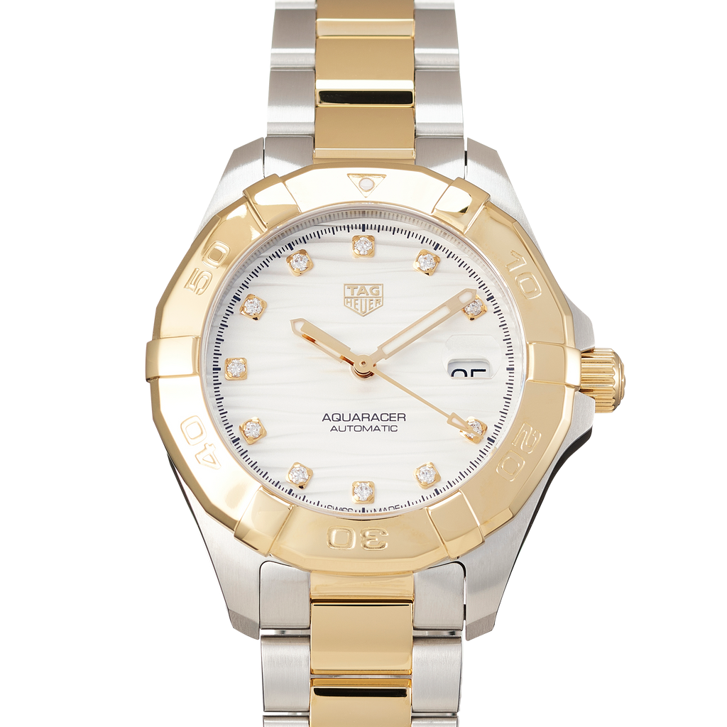 Tag Heuer Aquaracer Automatic Diamonds Silver Dial Two Tone Steel Strap Watch for Women - WBD2321.BB0320 Buy Now By Tag Heuer