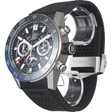 Tag Heuer Carrera Automatic Chronograph Steel & Ceramic Black Dial Black Rubber Strap Watch for Men - CBG2A1Z.FT6157 Buy Now By Tag Heuer
