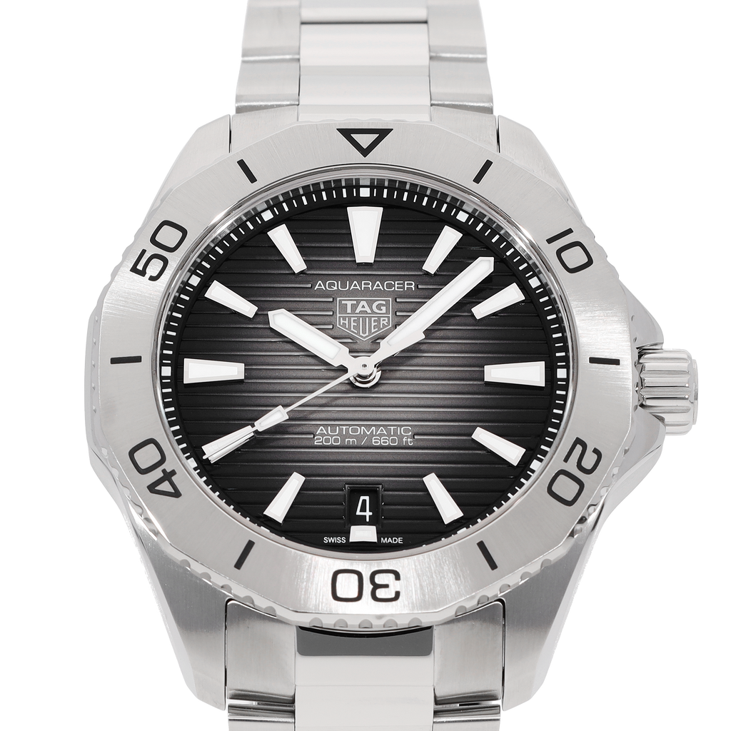 Tag Heuer Aquaracer Professional 200 Automatic Black Dial Silver Steel Strap Watch for Men - WBP2110.BA0627 Buy Now By Tag Heuer