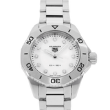 Tag Heuer Aquaracer Professional 200 Quartz Diamond Mother of Pearl Dial Silver Steel Strap Watch for Women - WBP1416.BA0622 Buy Now By Tag Heuer
