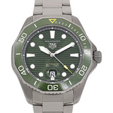 Tag Heuer Aquaracer Professional 300 Automatic Green Dial Silver Steel Strap Watch for Men - WBP208B.BF0631 Buy Now By Tag Heuer