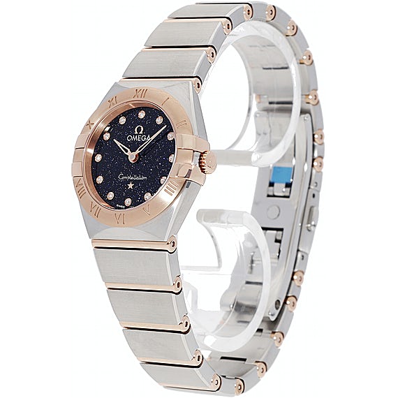Omega Constellation Quartz Diamonds Blue Dial Two Tone Steel Strap Watch for Women - 131.20.25.60.53.002 Buy Now By Omega