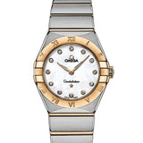 Omega Constellation Manhattan Mother of Pearl Dial Two Tone Steel Strap Watch for Women - 131.20.28.60.55.002 Buy Now By Omega
